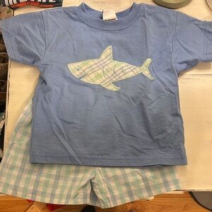 Blue Shark Bailey boys Kids short set